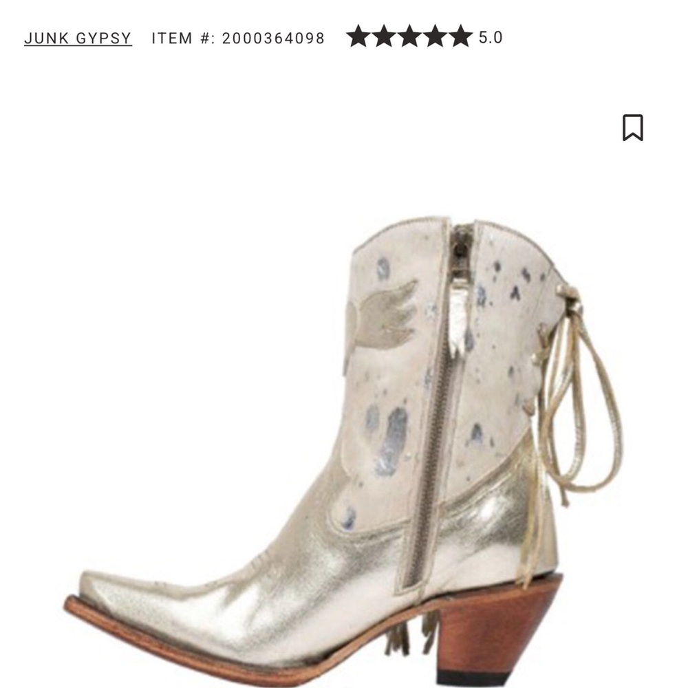 Junk Gypsy Women's Silver Fringe Ankle Boots - Picture 3 of 9